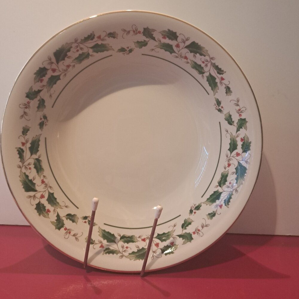 Holly Vegetable Bowl by Fine China of Japan